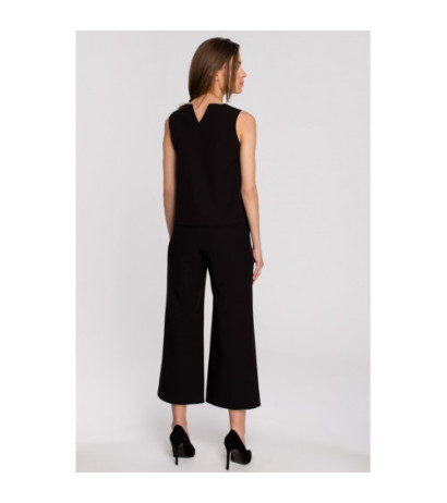 S257 Bluzka bez rękawów - czarna