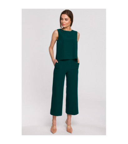 S257 Bluzka bez rękawów - zielona