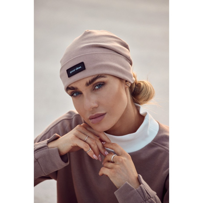 M624 Czapka beanie - mokka