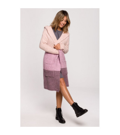 BK072 Kardigan w pasy wielokolorowe - model 3