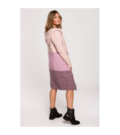 BK072 Kardigan w pasy wielokolorowe - model 3