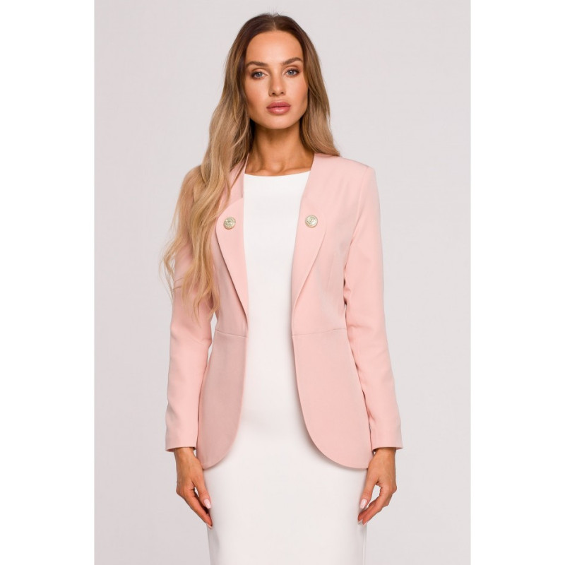 M665 Żakiet frak - pudrowy