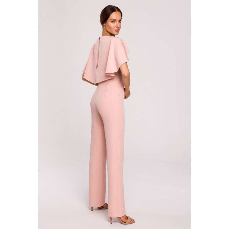 M670 Kombinezon z peleryną - pudrowy