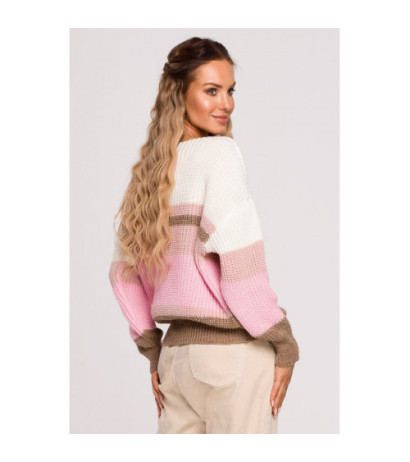 M686 Sweter w pasy - model 4