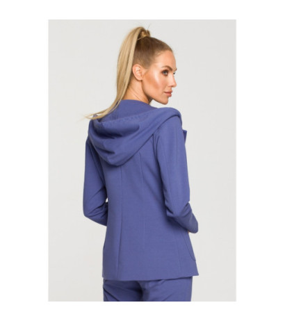 M691 Żakiet z kapturem i trokami - indygo