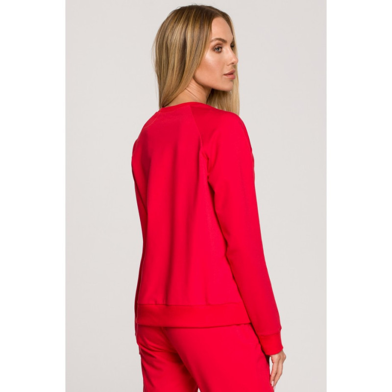 M693 Bluza z haftem - czerwona