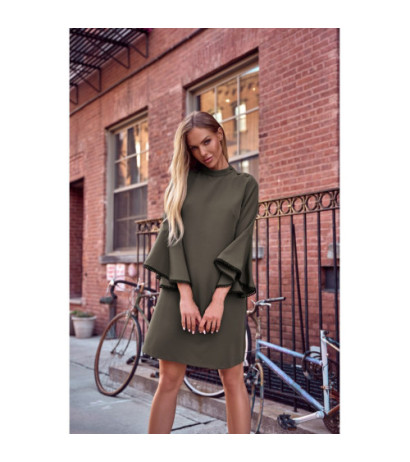 M698 Sukienka o fasonie litery A - khaki