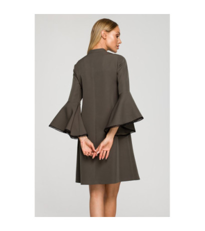 M698 Sukienka o fasonie litery A - khaki