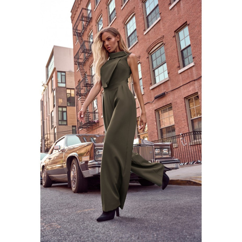 M702 Kombinezon bez rękawów z podwójnym przodem - khaki