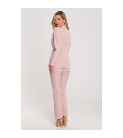 K141 Żakiet z ozdobnymi guzikami - brudny róż