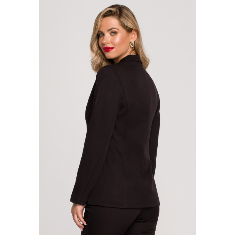 K141 Żakiet z ozdobnymi guzikami - czarny