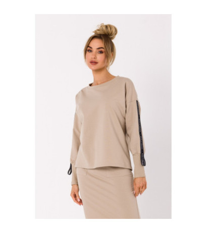 M727 Bluza z lampasami - beżowa