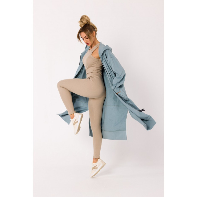 M729 Bluza długa jak parka - agawa