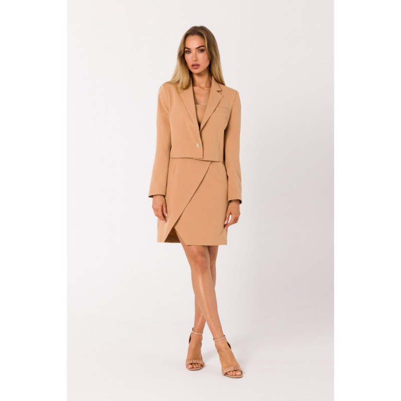 M745 Krótka marynarka - karmelowa