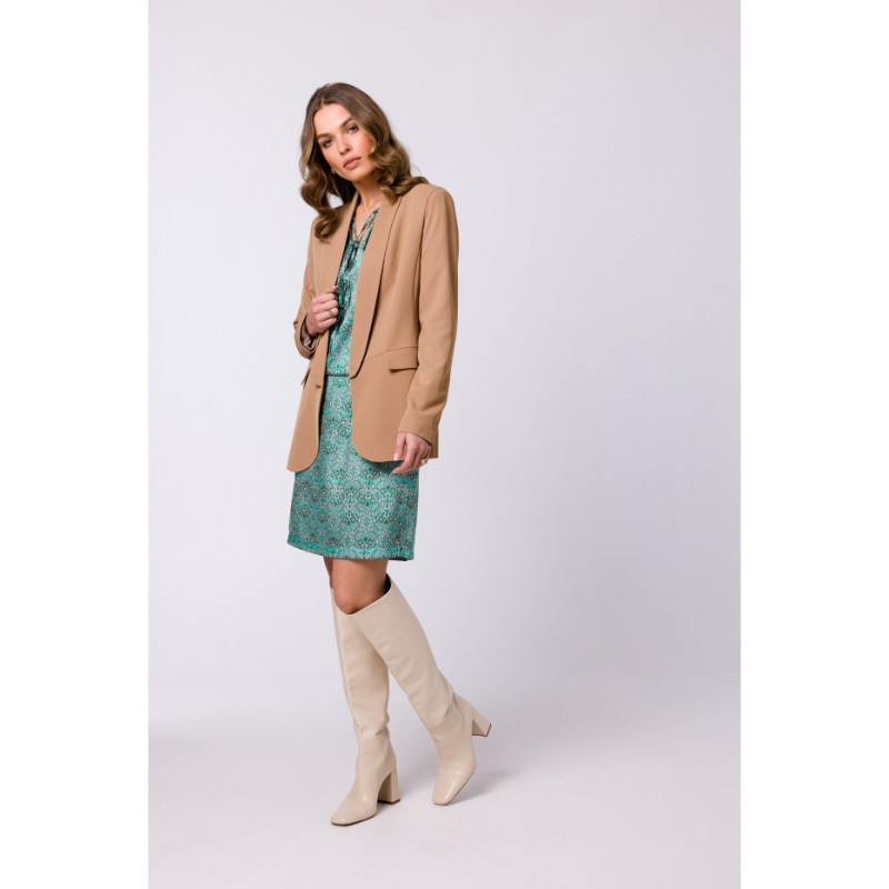 S330 Marynarka bez zapięcia - beżowa