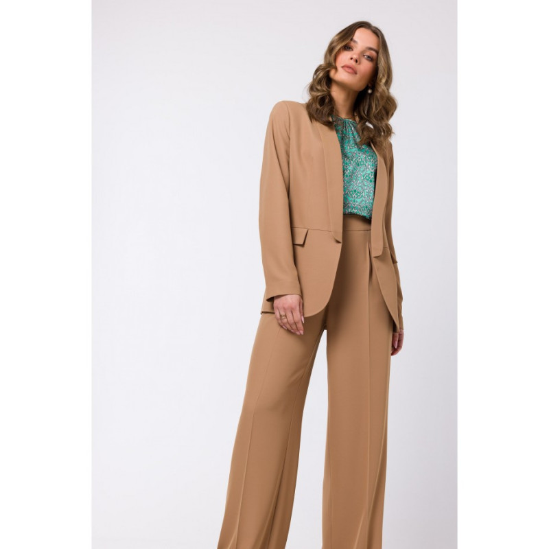 S330 Marynarka bez zapięcia - beżowa