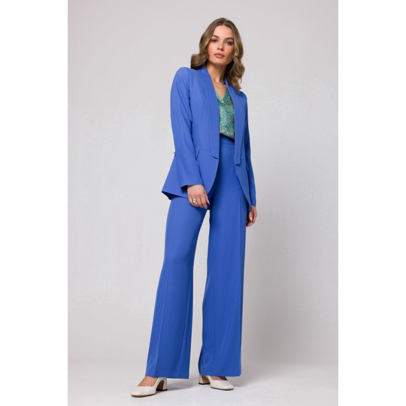 S330 Marynarka bez zapięcia - niebieska