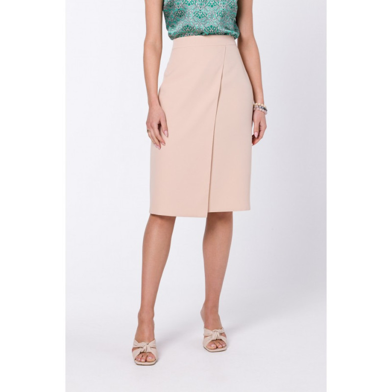 S343 Spódnica - beżowa