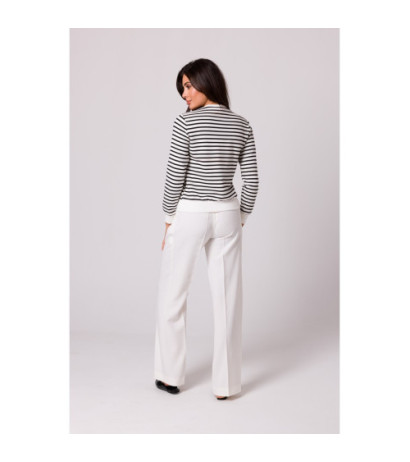 B251 Bluza w paski z ozdobnymi guzikami - model 1