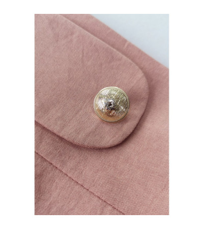 B265 Spódnica z wysokim stanem - różowa