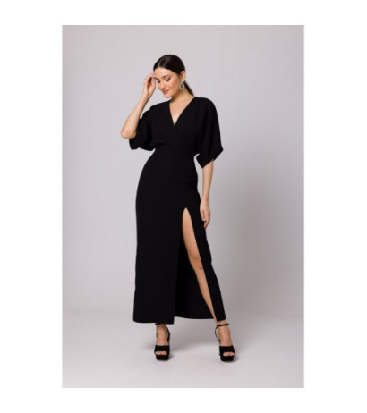 K163 Sukienka maxi - czarna