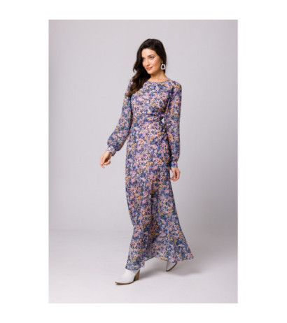 K165 Sukienka szyfonowa z odkrytymi plecami - model 2