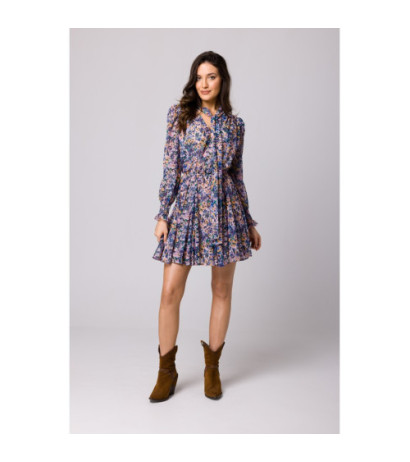 K167 Sukienka szyfonowa z klinami - model 2