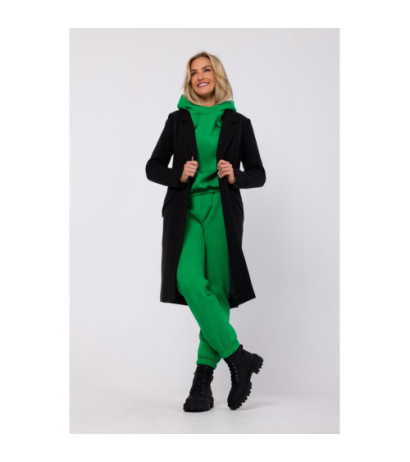 M758 Płaszcz zapinany - czarny