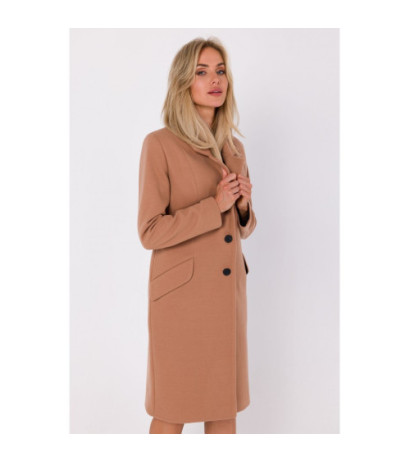 M758 Płaszcz zapinany - kamelowy