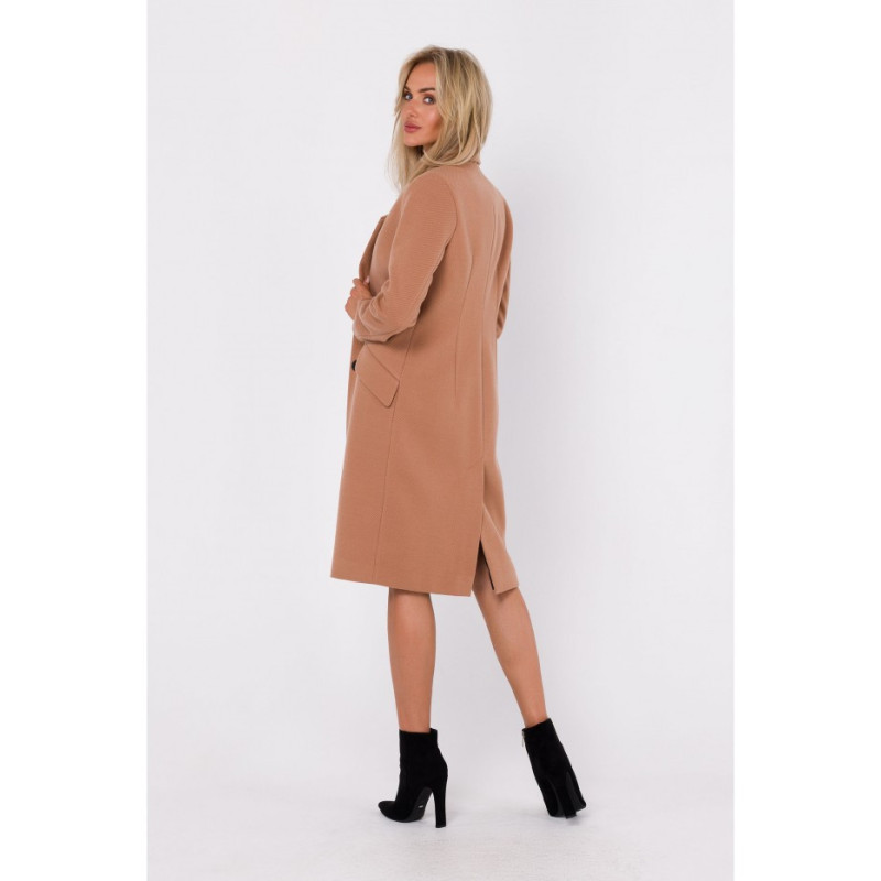 M758 Płaszcz zapinany - kamelowy