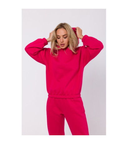 M759 Bluza z kapturem - malinowa