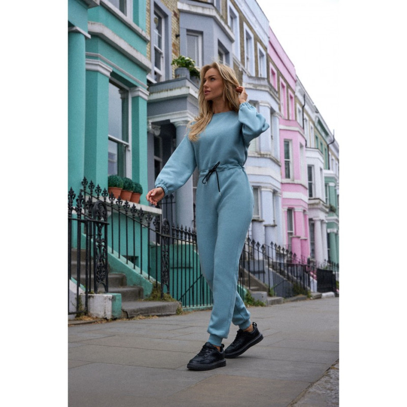 M763 Kombinezon z elastyczną talią - agawa