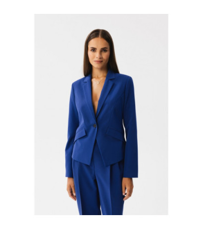 S353 Krótka marynarka - chabrowa