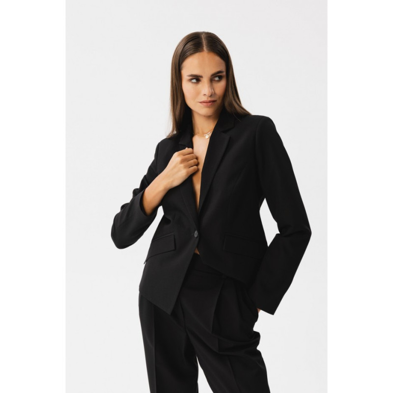 S353 Krótka marynarka - czarna