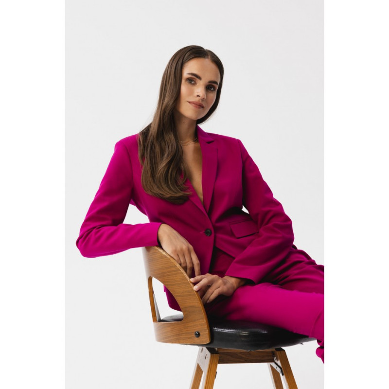 S353 Krótka marynarka - śliwkowa