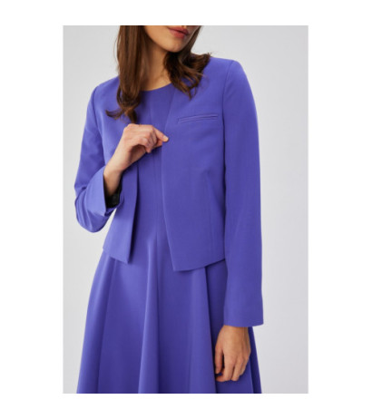 S368 Krótka marynarka bez zapięcia - fioletowa