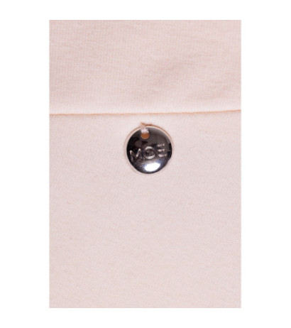 M786 Sukienka z górą na zakładkę - śmietankowa