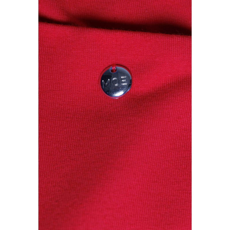 M788 Sukienka trapezowa z kieszonkami - czerwona