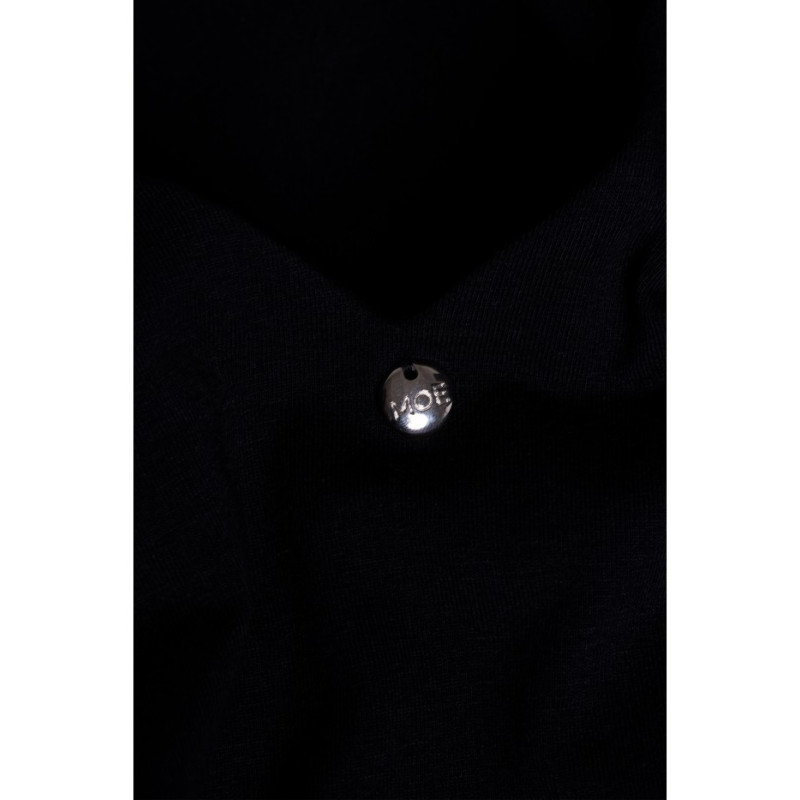 M791 Sukienka maxi z głębokim dekoltem na plecach - czarna