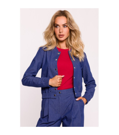 M800 Kurtka bomberka - niebieska