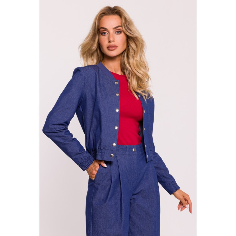 M800 Kurtka bomberka - niebieska