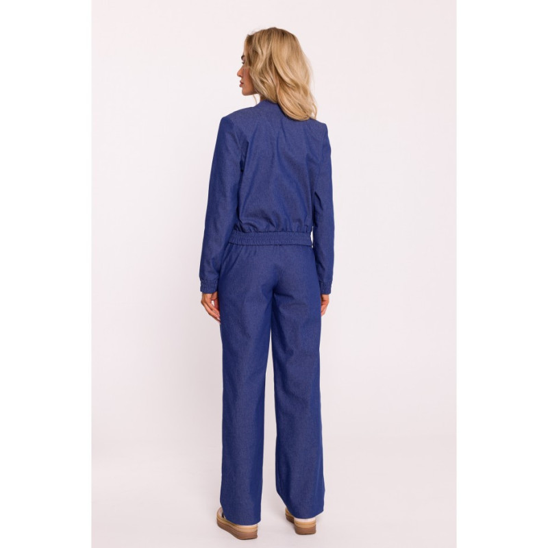 M800 Kurtka bomberka - niebieska