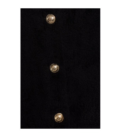 M807 Blezer z dzianiny typu miś - czarny