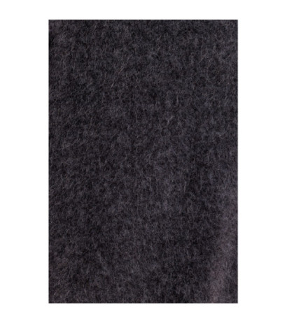 M808 Krótki płaszcz z włosem - szary melanż