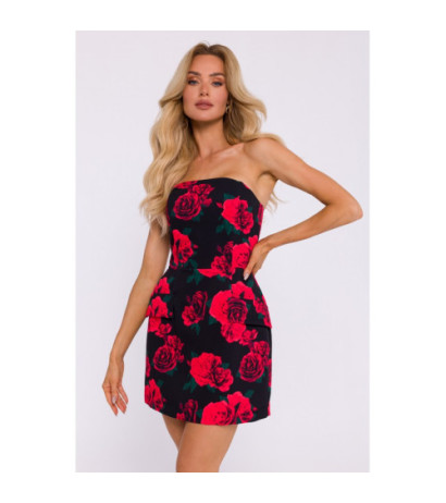 M795 Mini sukienka gorsetowa we wzór - model 1