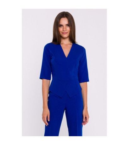 S377 Kombinezon z baskinką - chabrowy