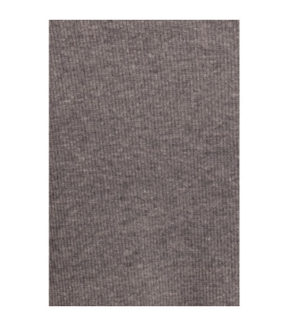 M818 Prążkowana sukienka mini z odkrytymi ramionami - szary melanż