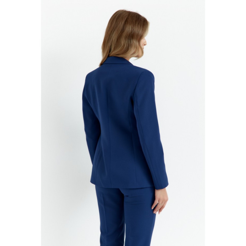 K141 Żakiet z ozdobnymi guzikami - granatowy