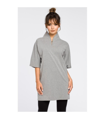 B043 Nowoczesna tunika kimono - szara