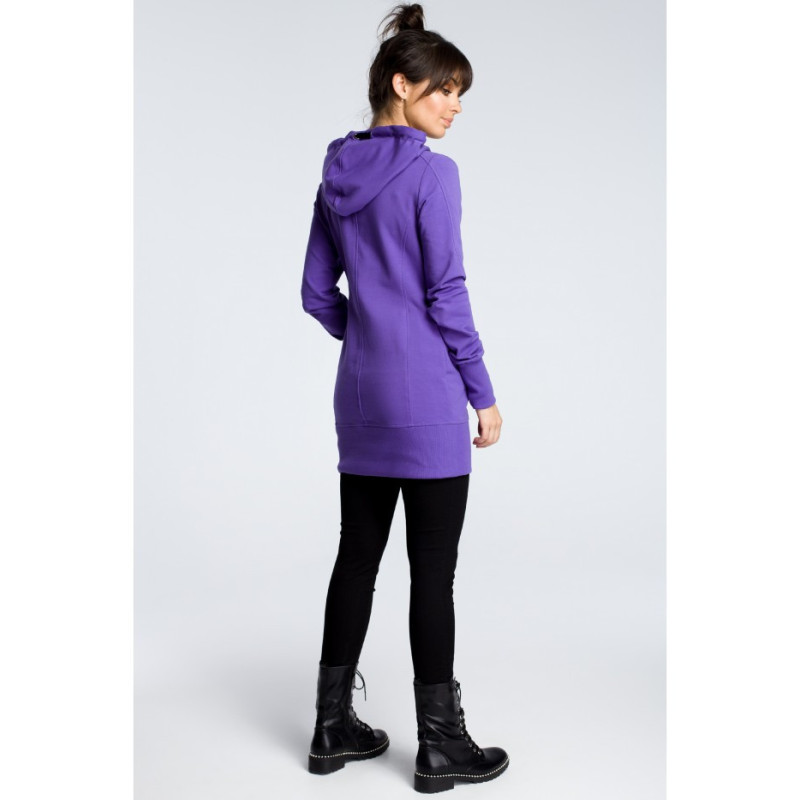 B072 Tunika z kapturem - fioletowa